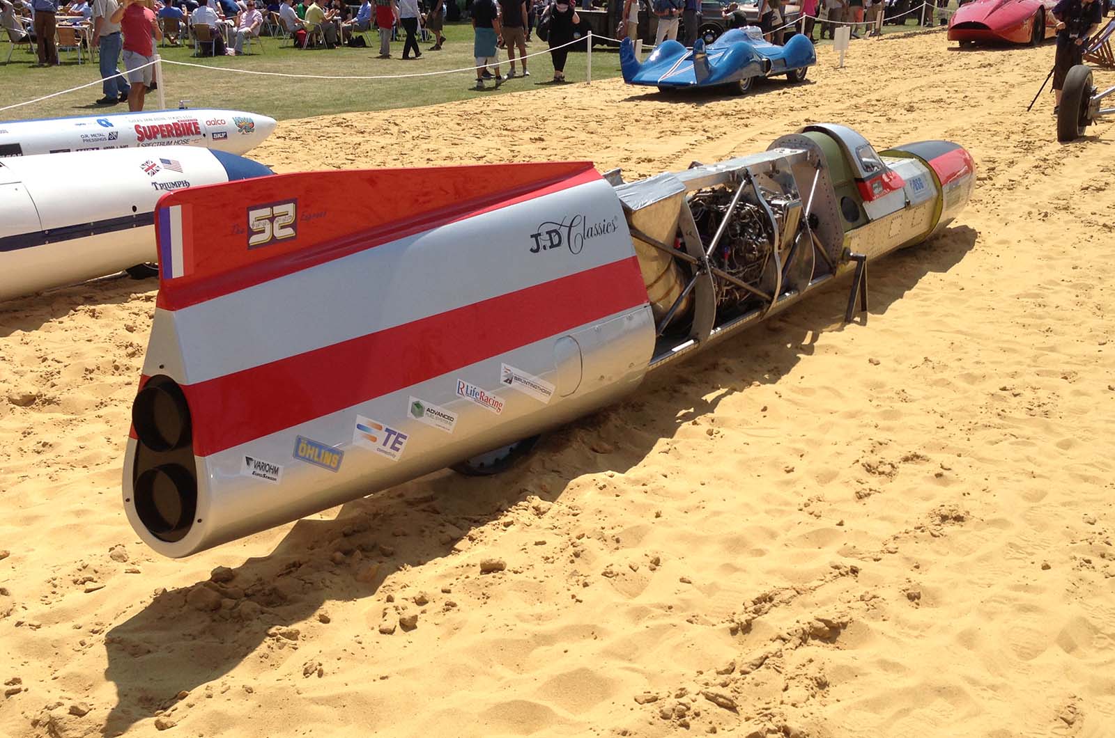 The land speed record holders at Goodwood Autocar
