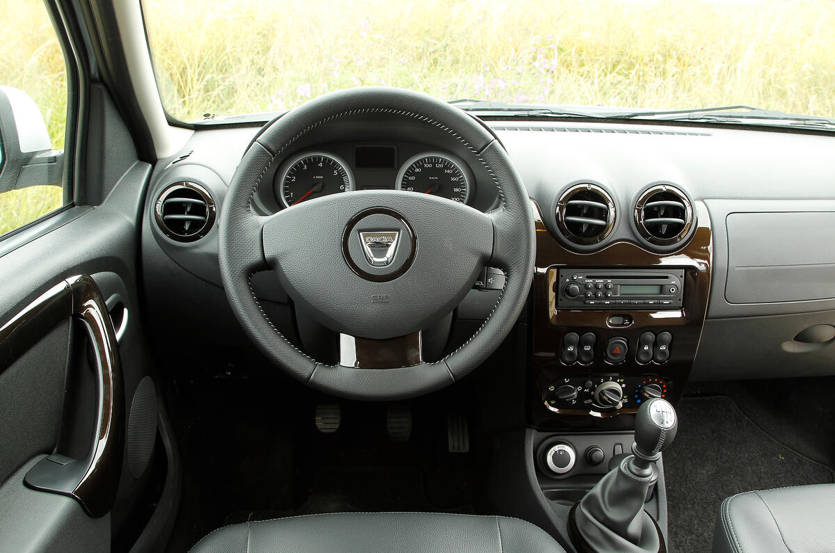 Dacia Duster interior Autocar