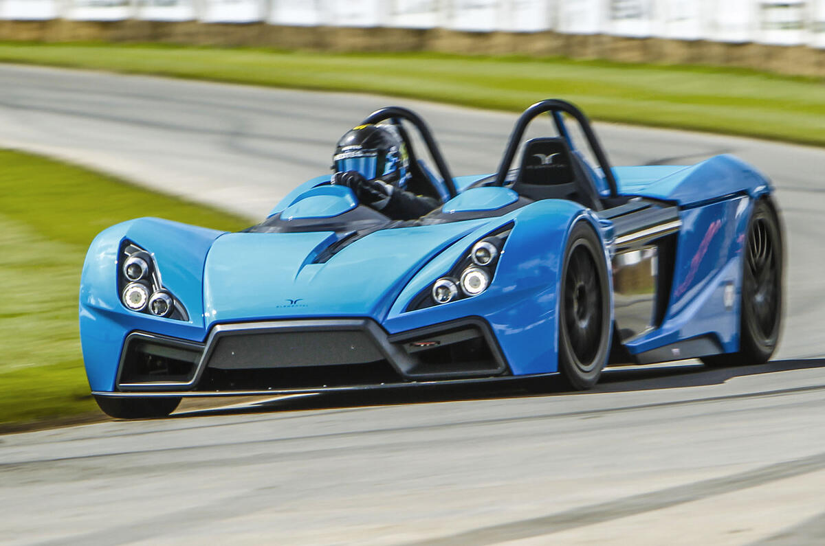 Definitive Elemental RP1 sports car in action at Goodwood Autocar