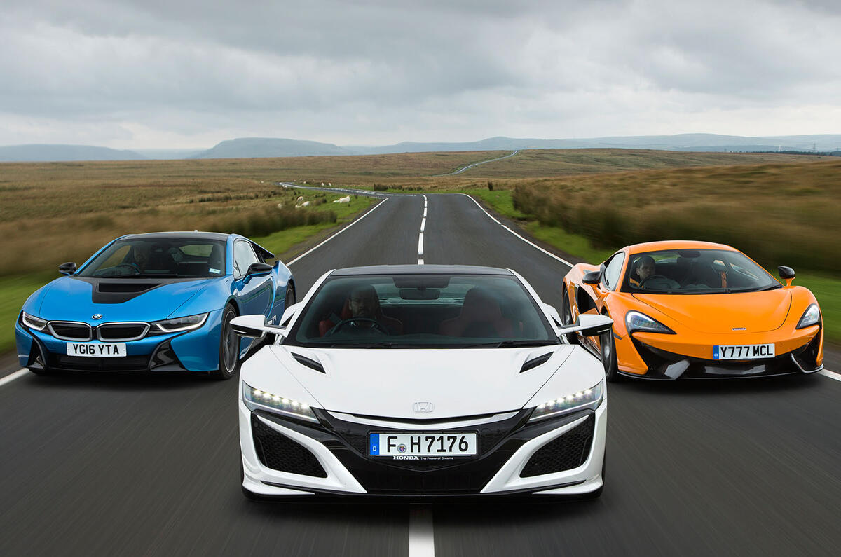 Honda Nsx Vs Bmw I8 Vs Mclaren 570s Supercars Compared