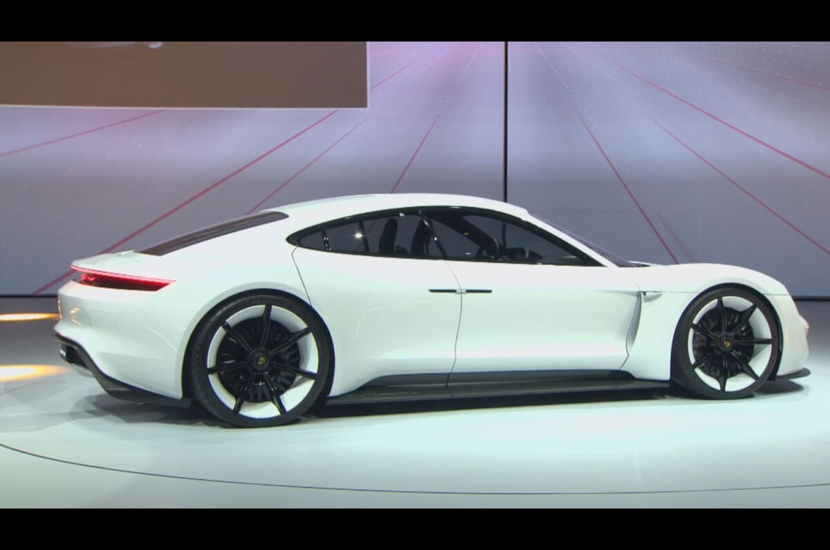 Porsche Mission E electric saloon revealed at Frankfurt ... Porsche Mission E electric saloon revealed at Frankfurt ...