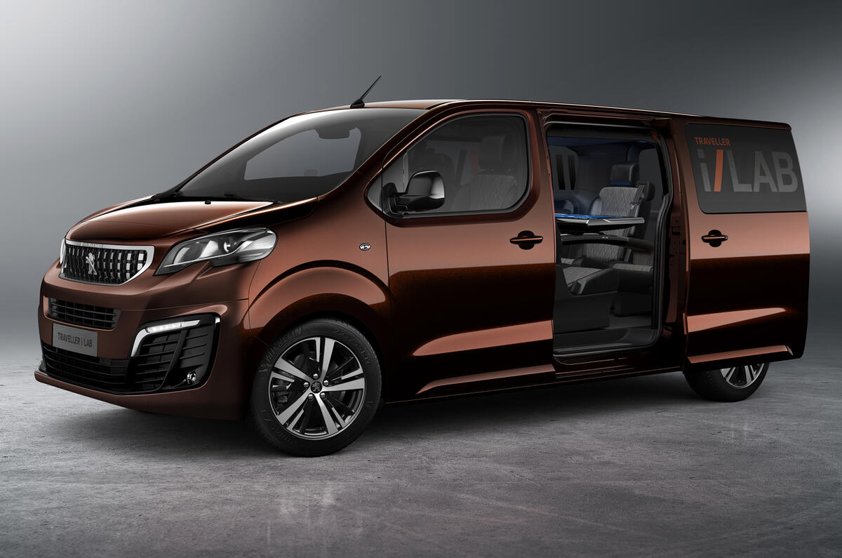 Peugeot Traveller i-LAB concept front three quarters