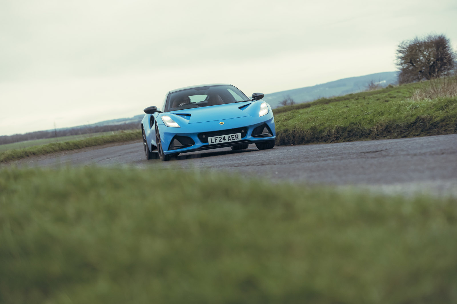 02 Lotus Emira V6 2025 Autocar road test review front cornering