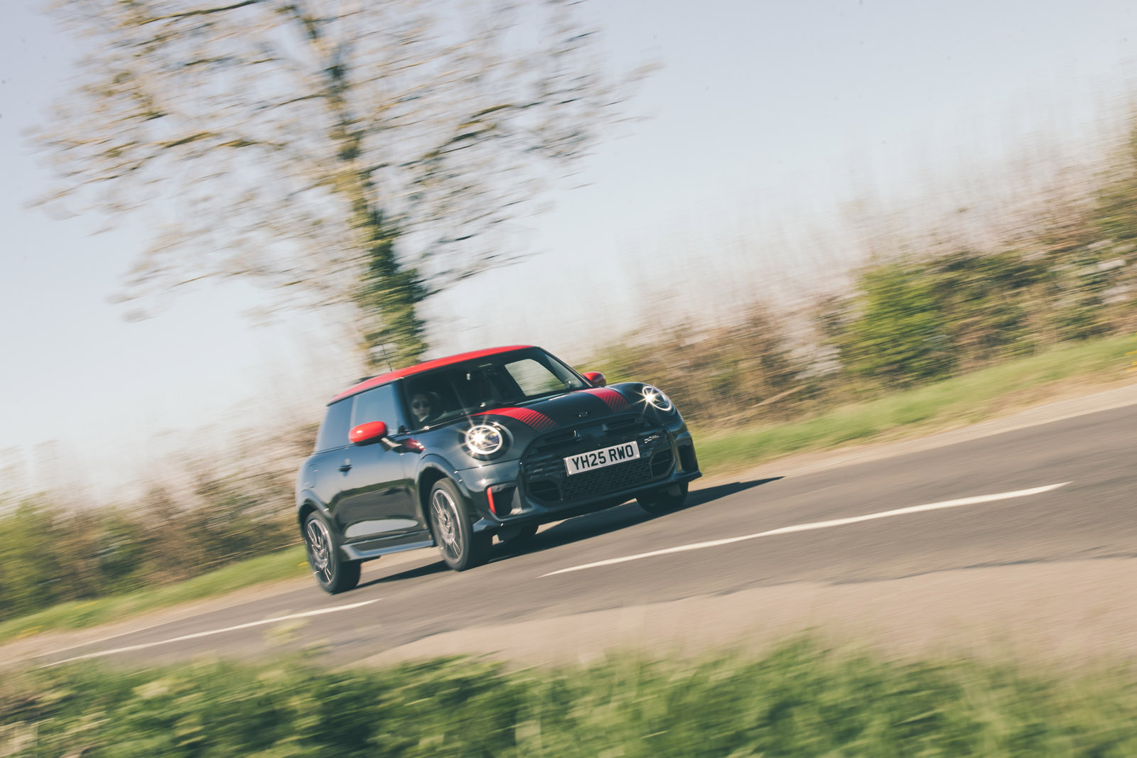 02 Mini John Cooper Works 2025 Autocar road test review front cornering