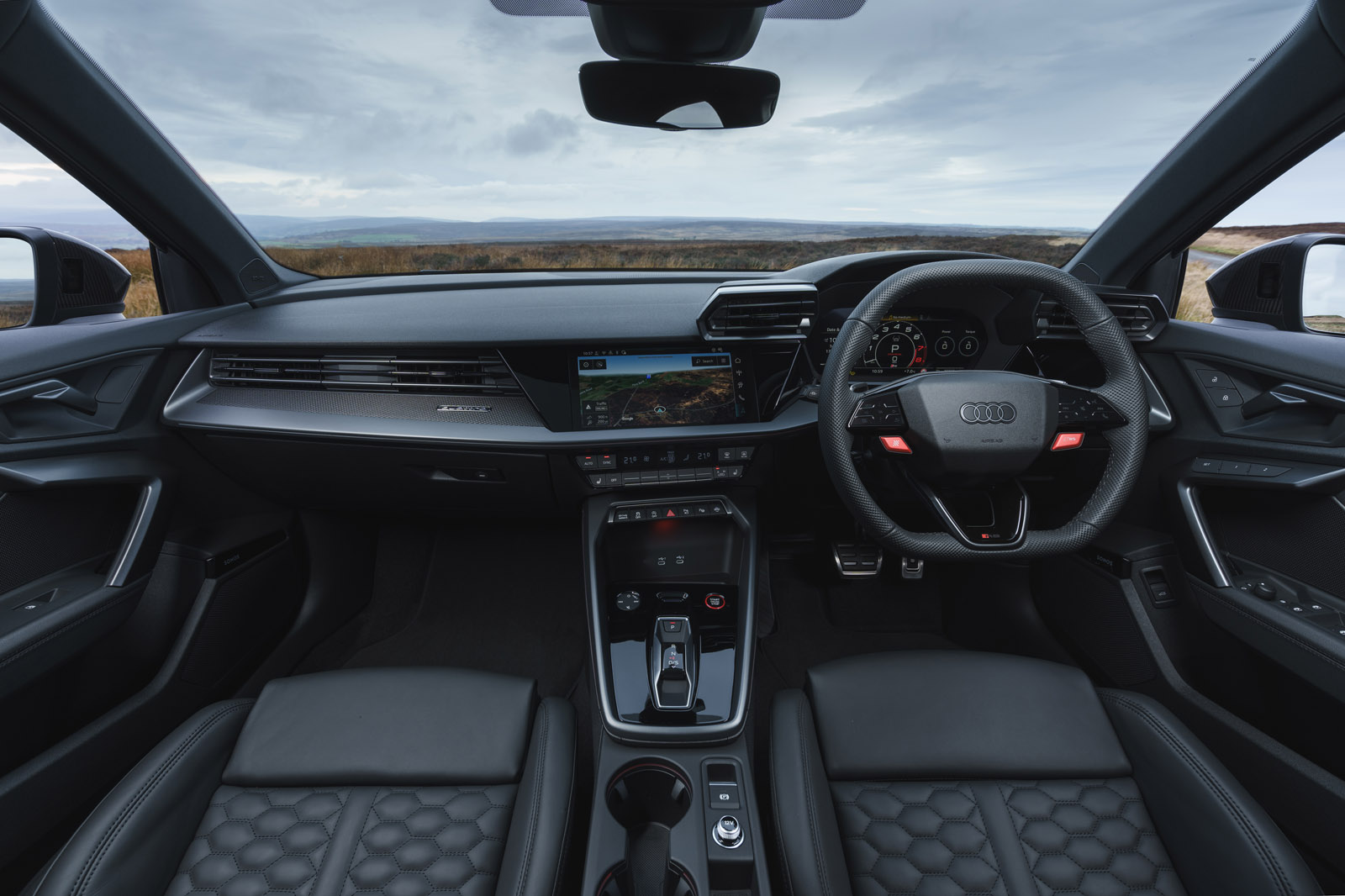 09 Audi RS3 2025 Autocar road test review dashboard