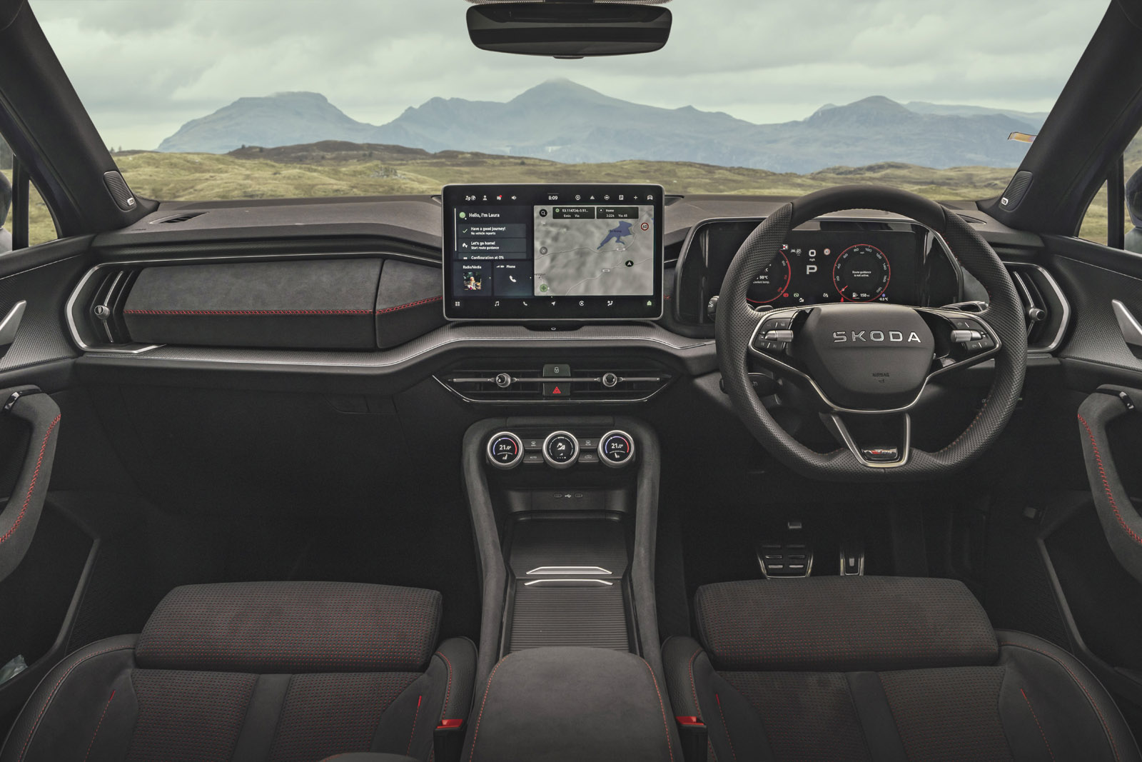 09 Skoda Kodiaq vrs 2025 Autocar review dash