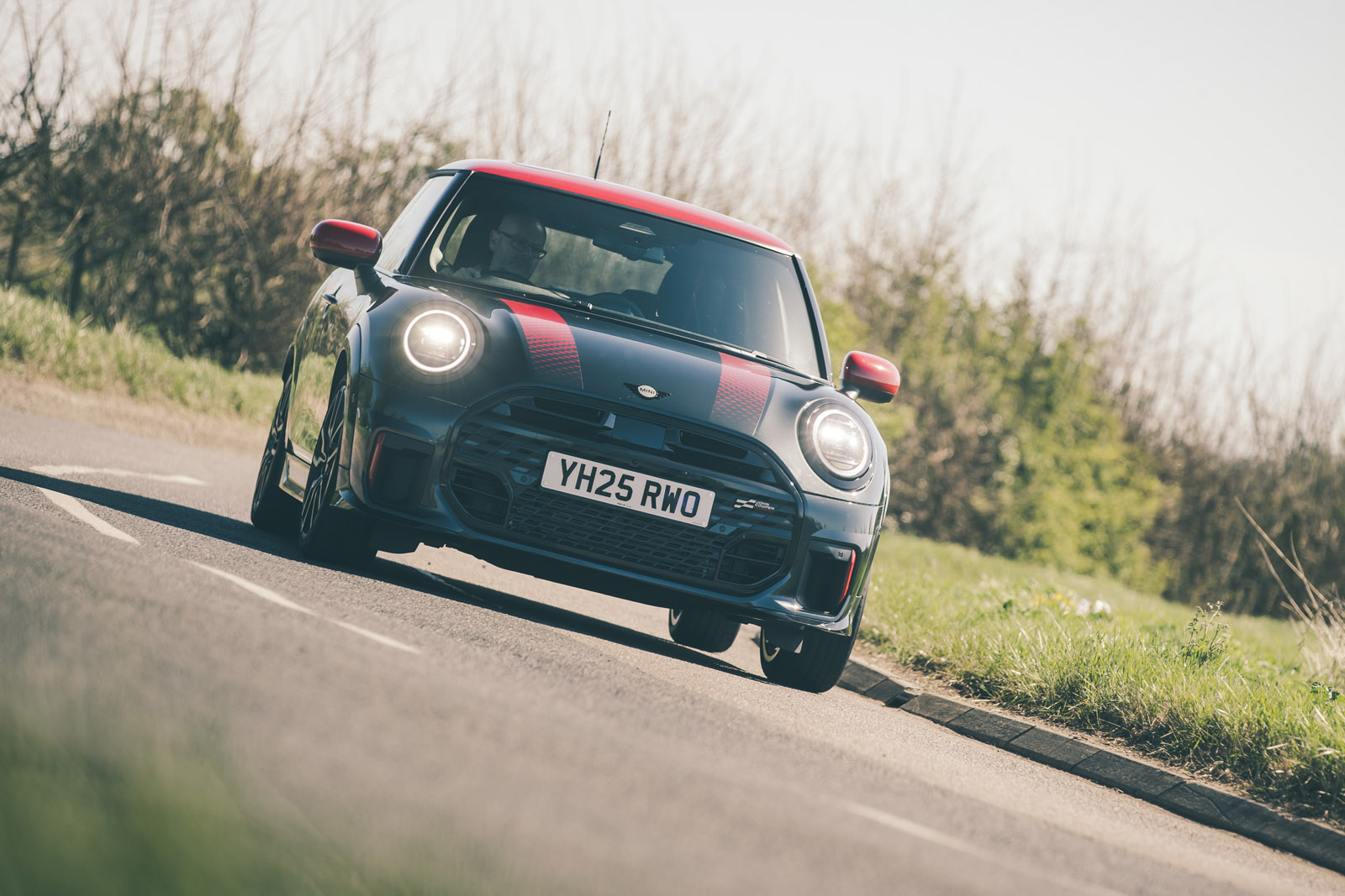 17 Mini John Cooper Works 2025 Autocar road test review front cornering