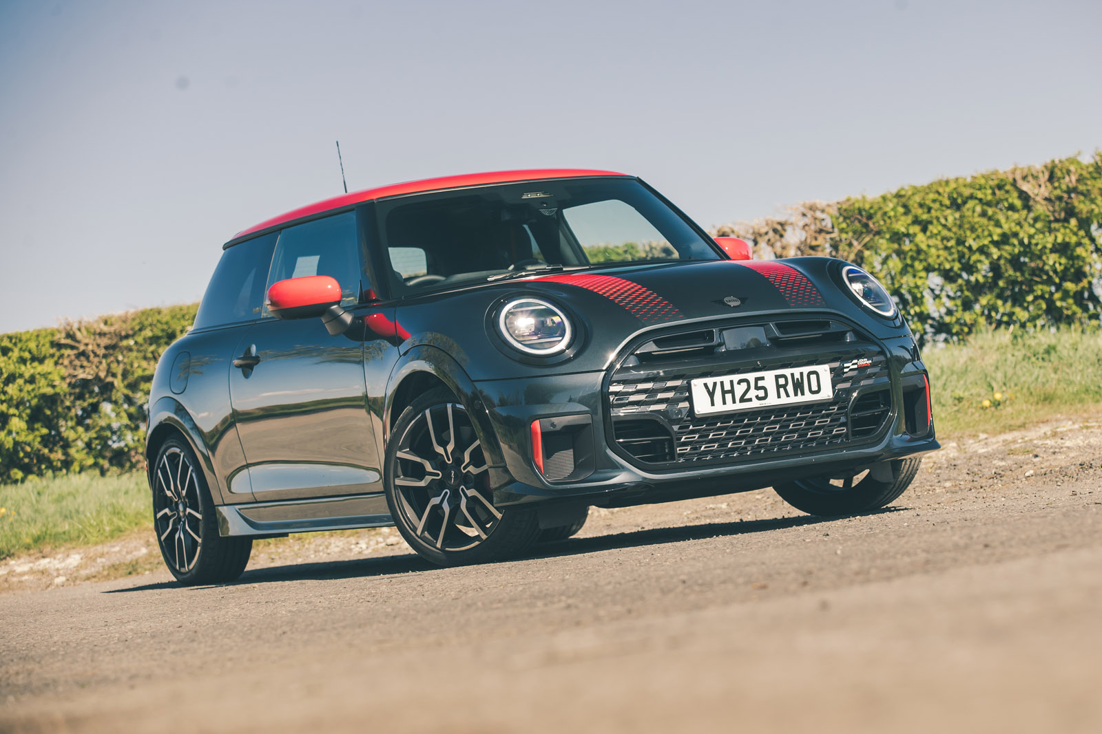 19 Mini John Cooper Works 2025 Autocar road test review front static