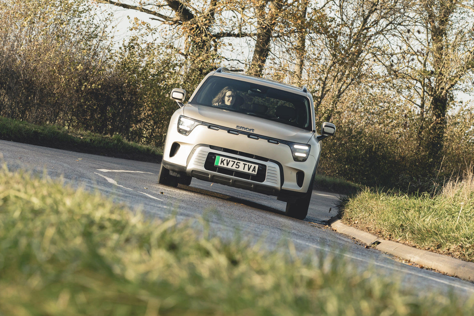 19 Smart #5 Premium 2026 Autocar road test review front cornering