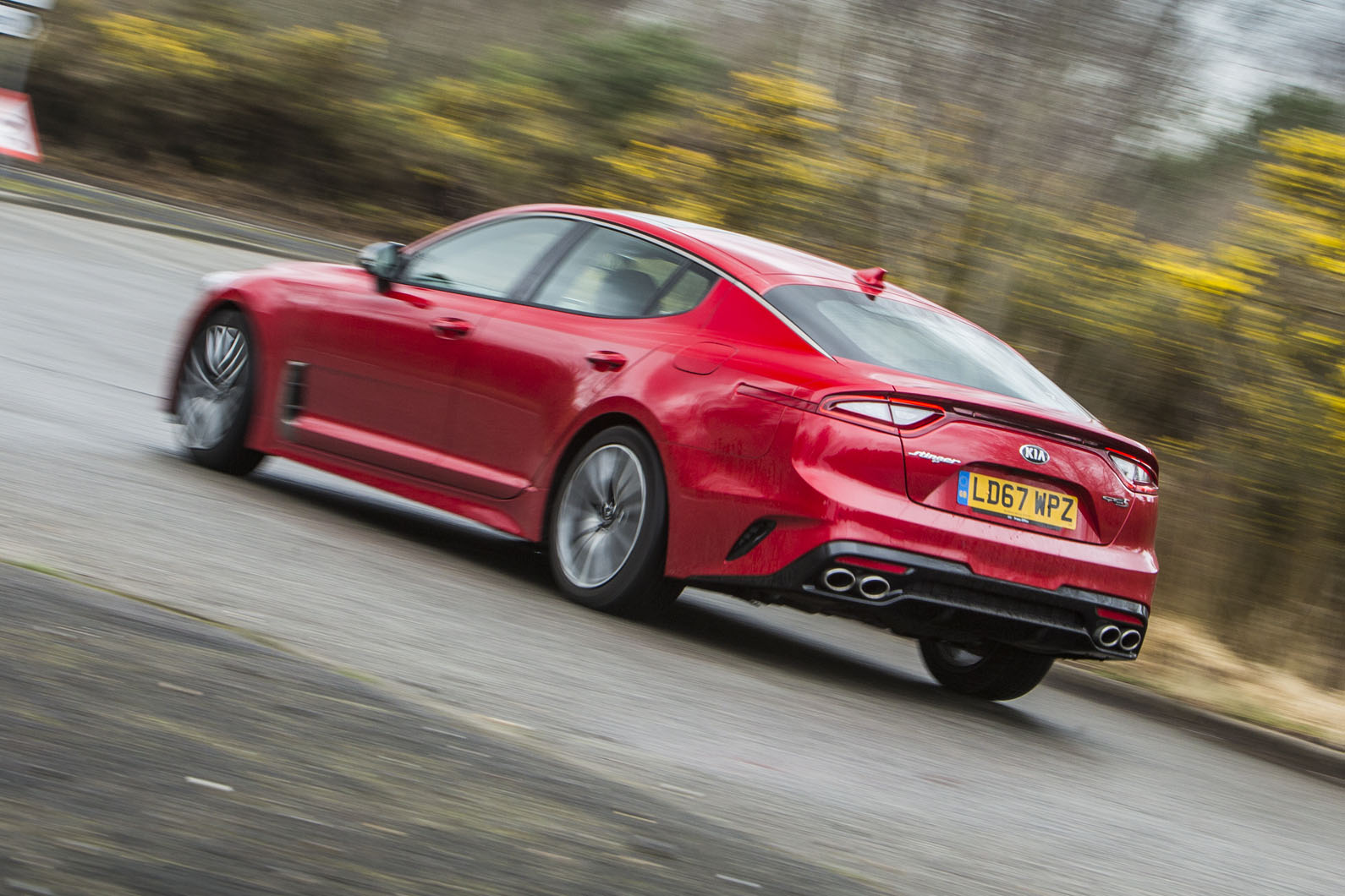 Kia Stinger GT line 2018 review hero rear