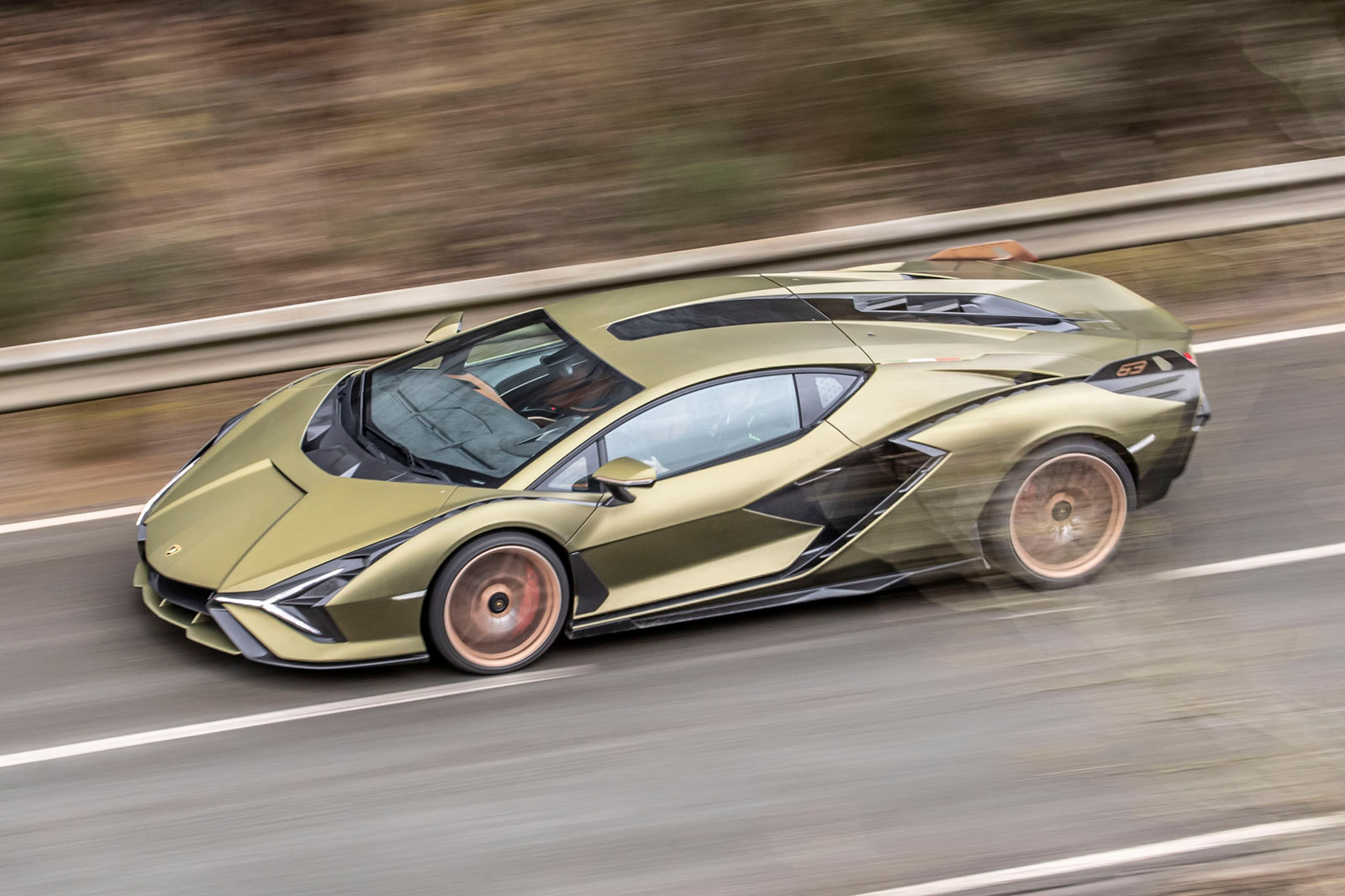2 lamborghini sian 2021 uk first drive review hero side