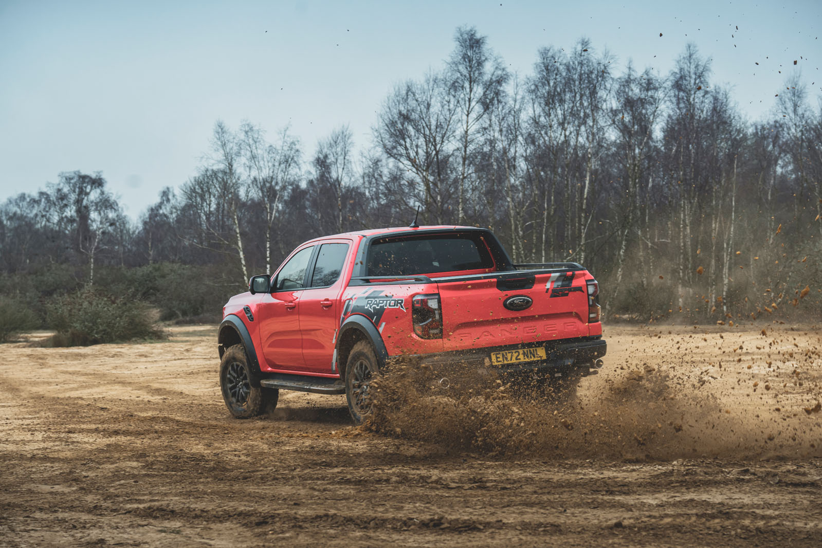 ford ranger raptor 2023 02 rear action