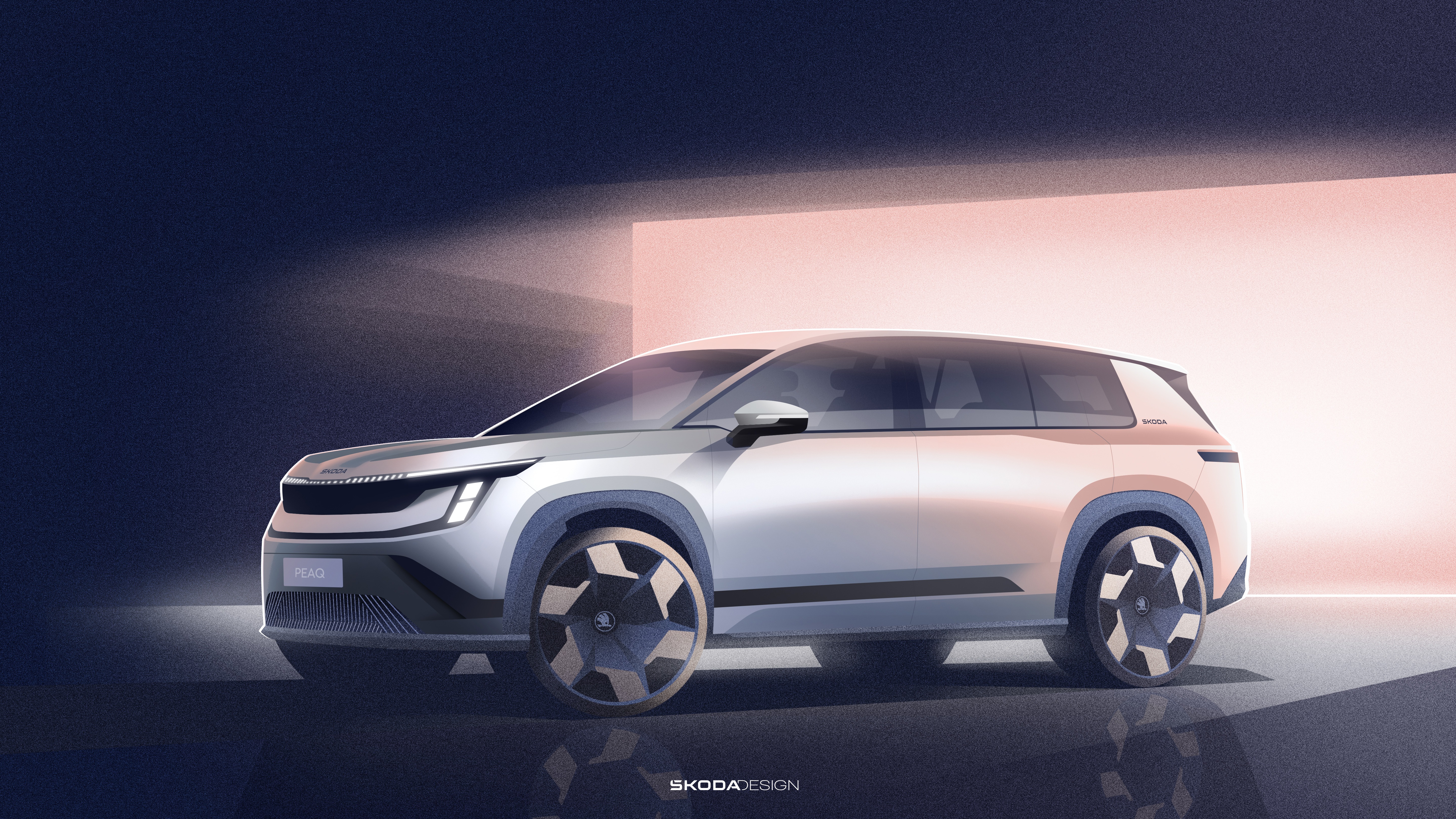 Here's your first look at Skoda's new seven-seat EV - just before the wraps come off