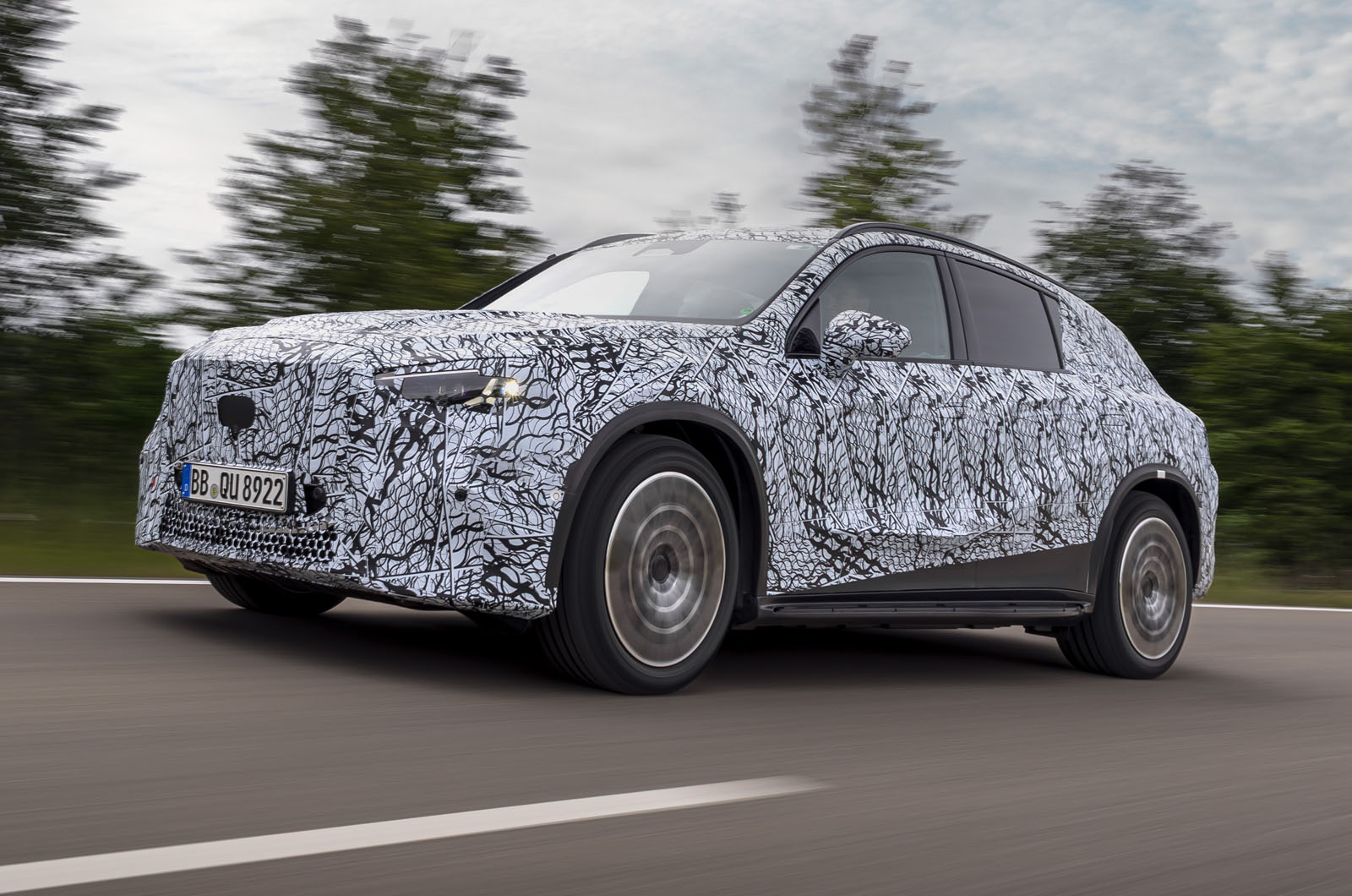 Official pics: Electric Mercedes GLC ramps up for September debut
