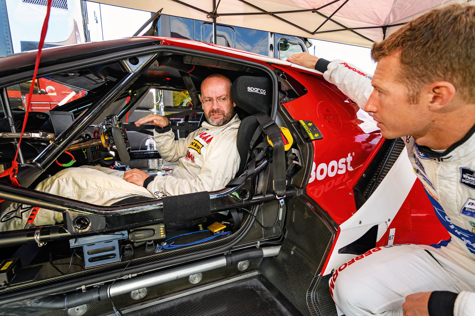 Inside A Gt Race Car