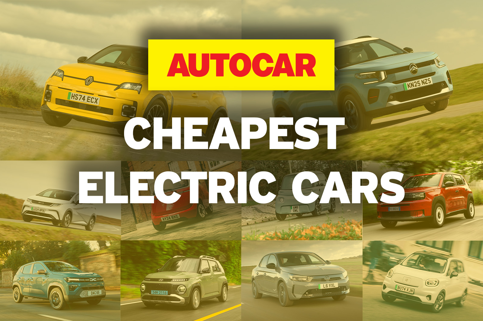 Listed: The cheapest electric cars available in the UK