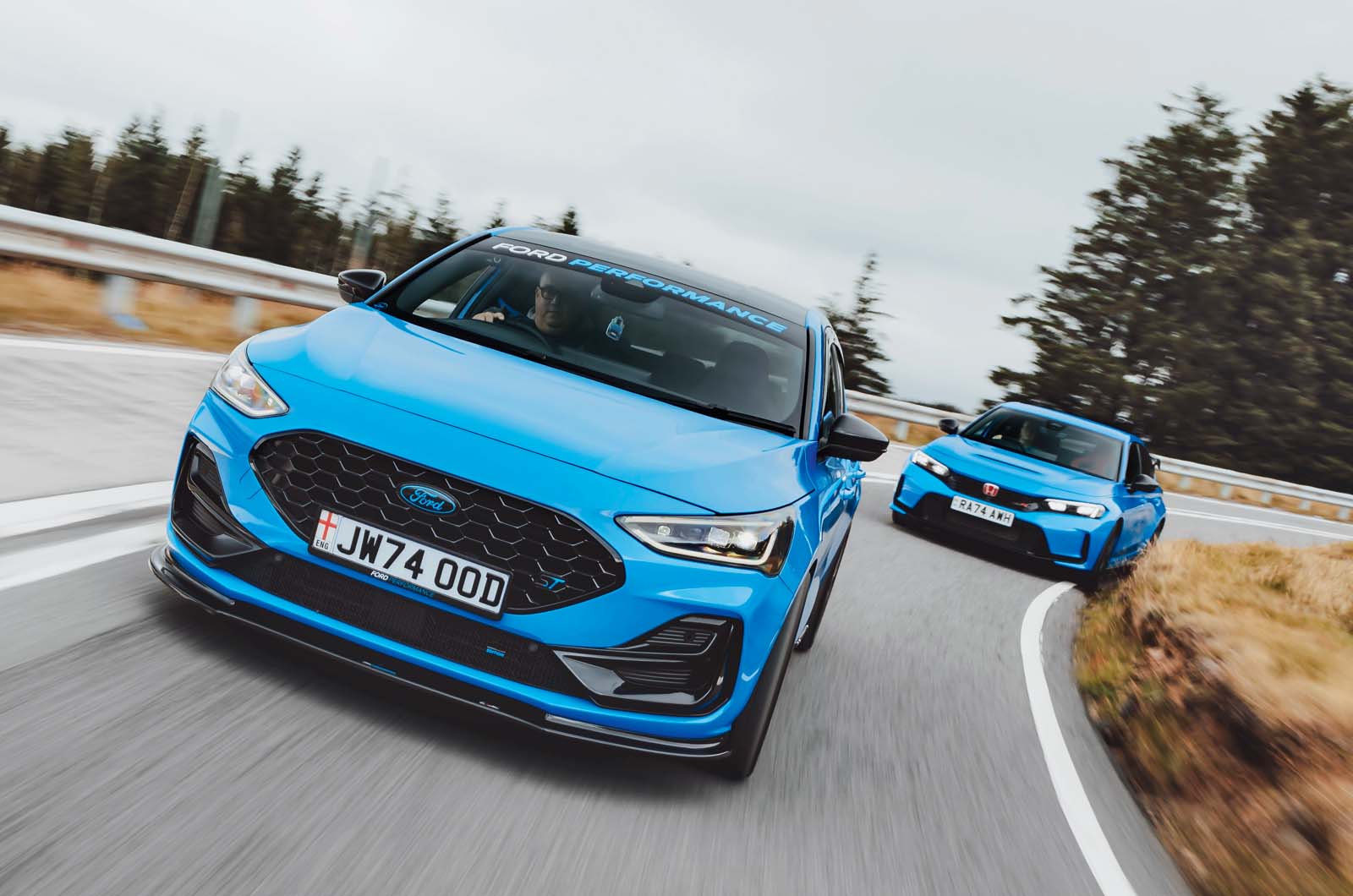 End of an era: our last drive in the Focus ST and Civic Type R | Autocar
