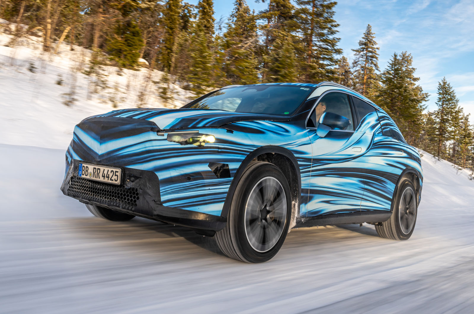 Behind the wheel of the new Mercedes-Benz GLC EV prototype
