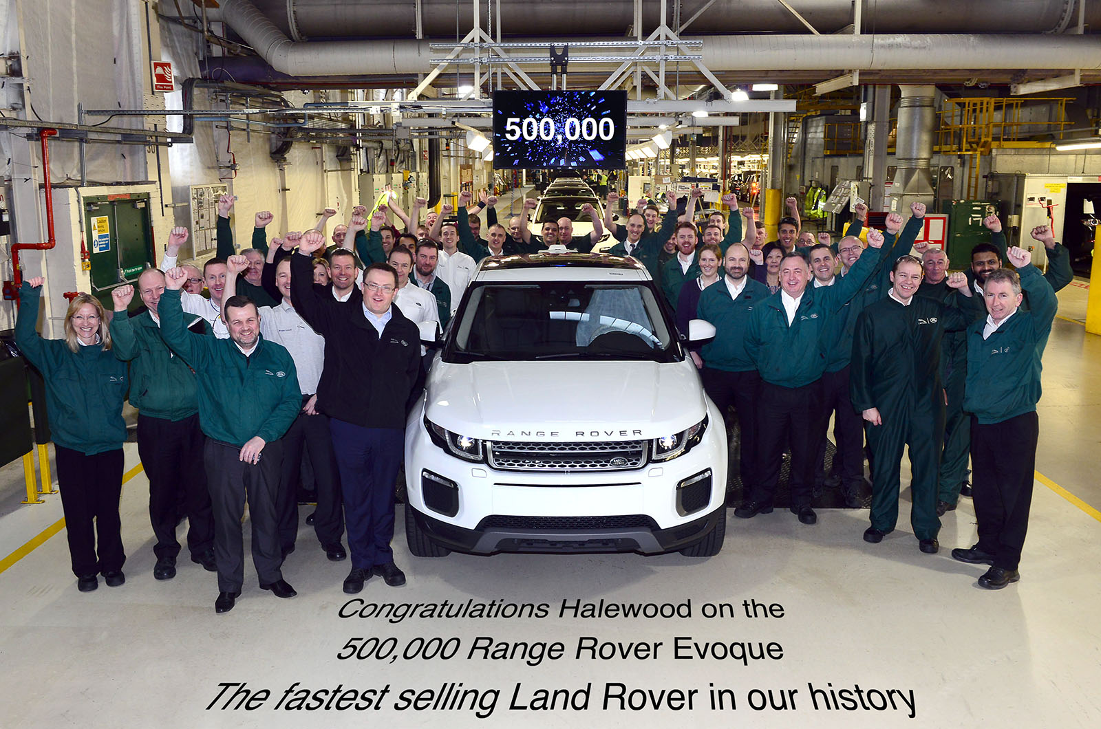 Range Rover Avoc Range Rover Evoque hits 500,000 - with a little help from Autocar | Autocar