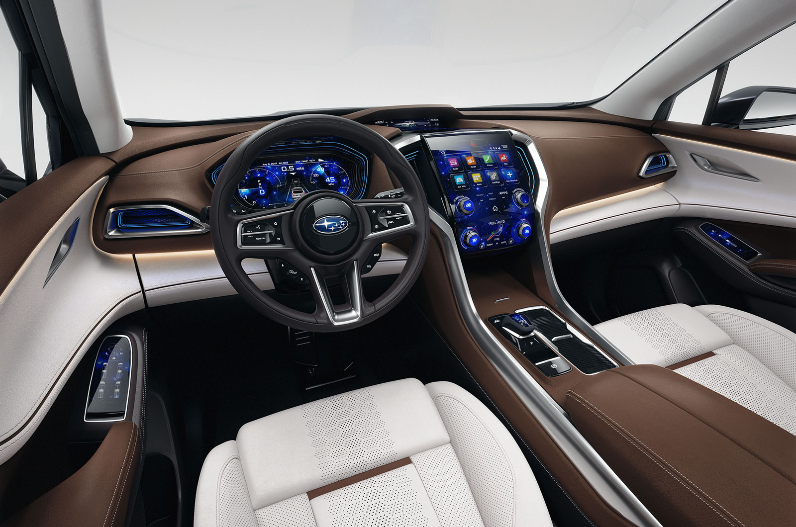 Subaru ascent suv concept dash
