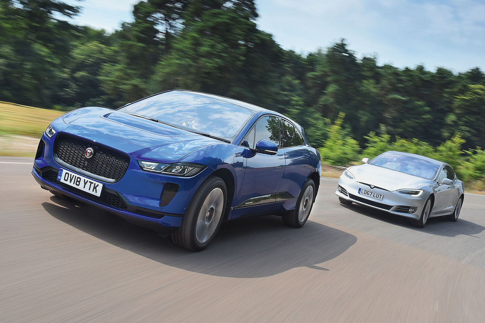 Tesla Model S vs Jaguar I-Pace: EV twin test | Autocar
