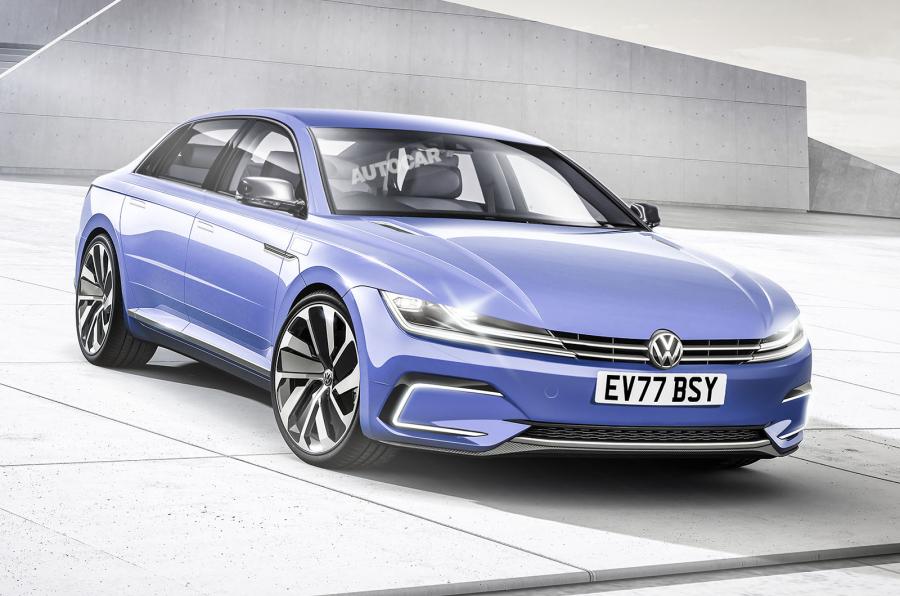 Volkswagen Python Tesla Model S forces radical rethink for next Volkswagen Phaeton | Autocar