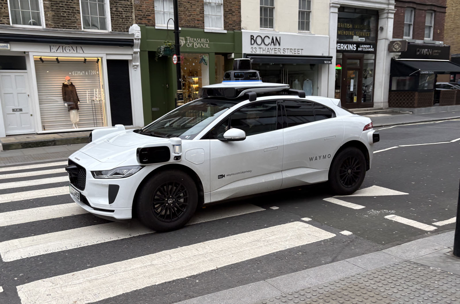 Waymo self-driving Jaguar I-Pace taxis begin testing in UK