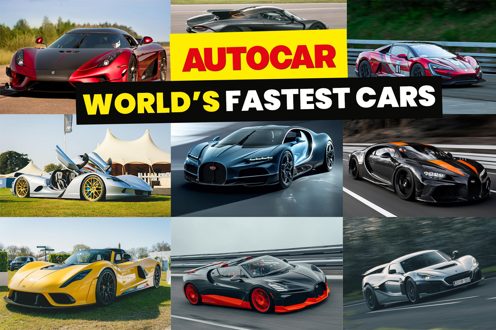 Ranked: The fastest road-legal cars
