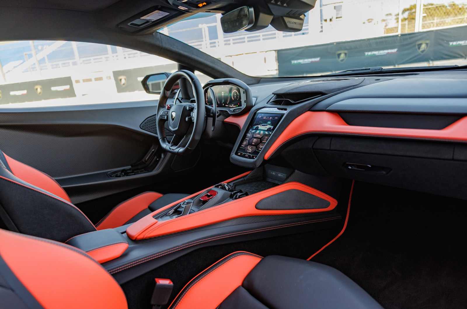 lamborghini temerario across cabin