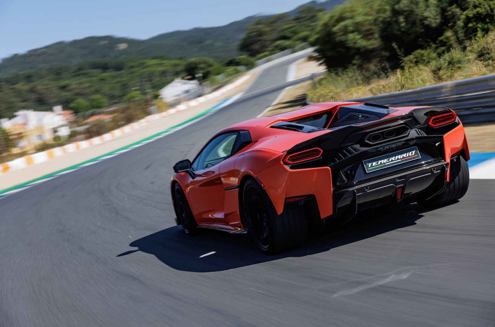lamborghini temerario rear track