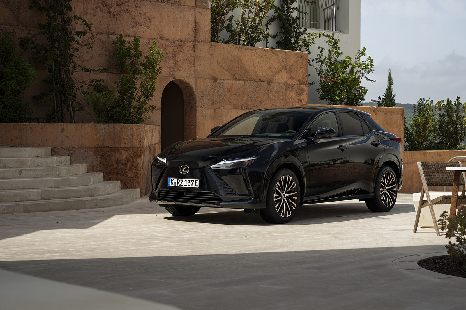 Lexus RZ parked