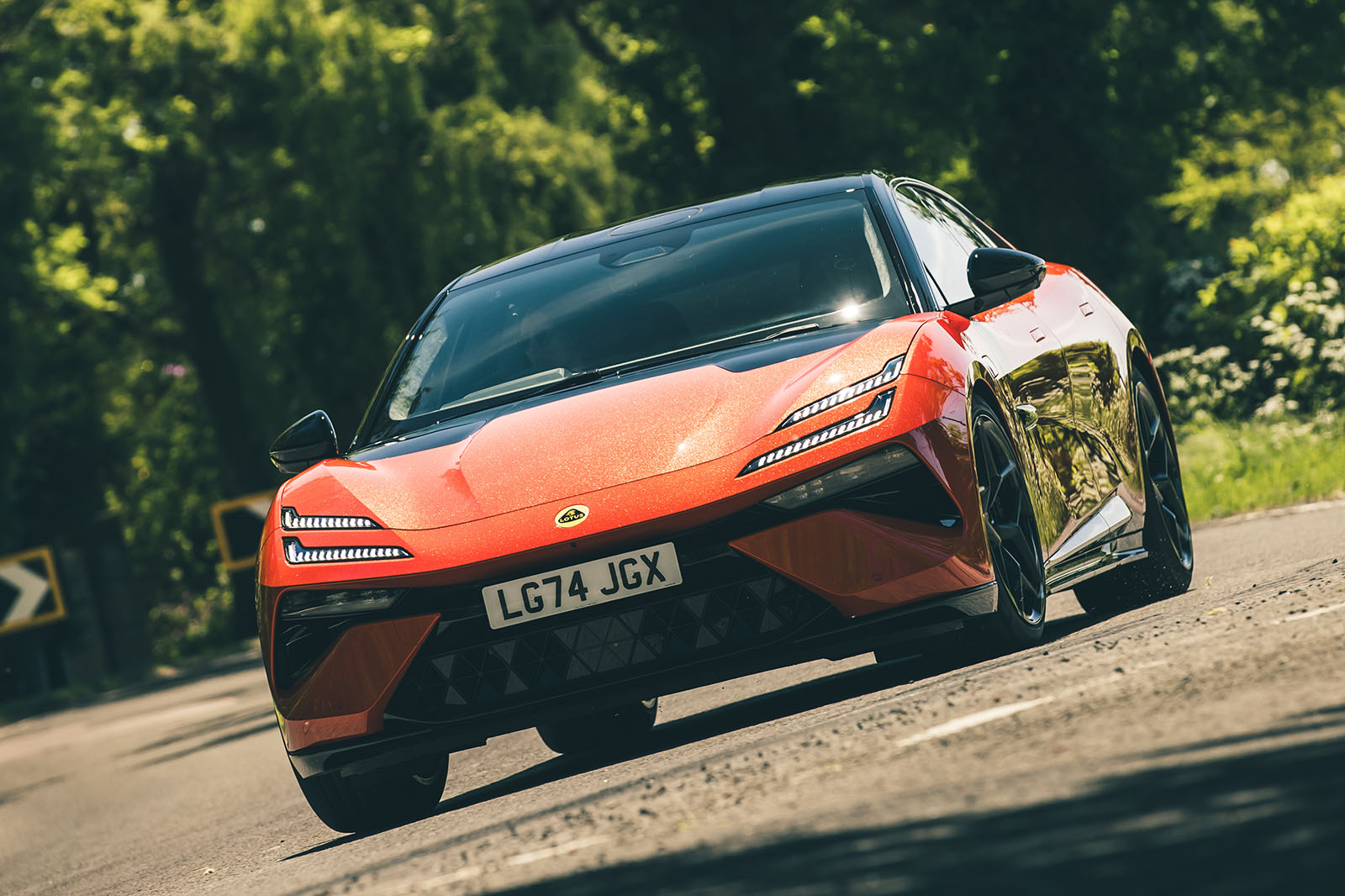 Lotus Emeya review 2025 27 front cornering