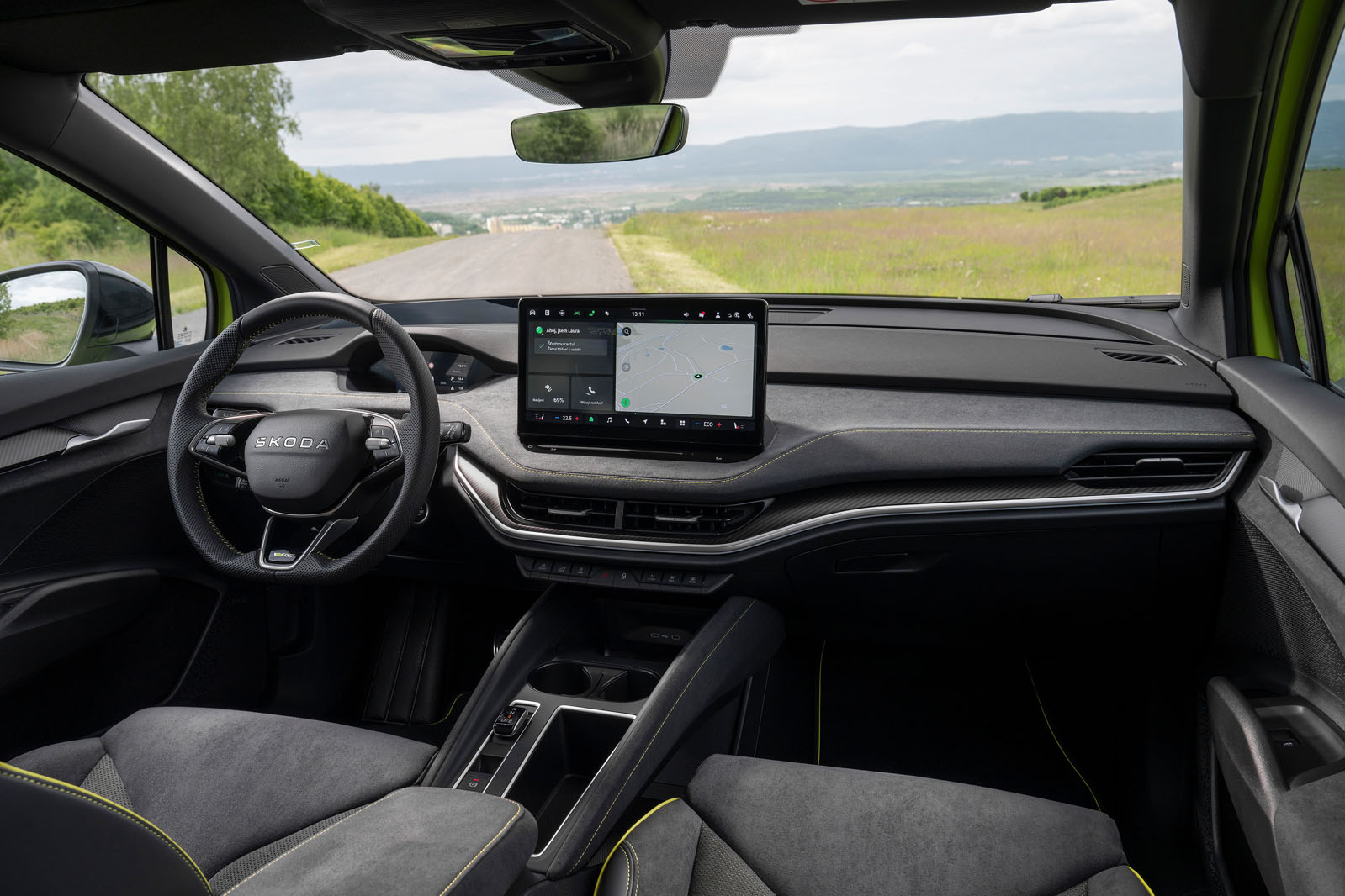 Skoda Elroq VRS review 2025 06 dash