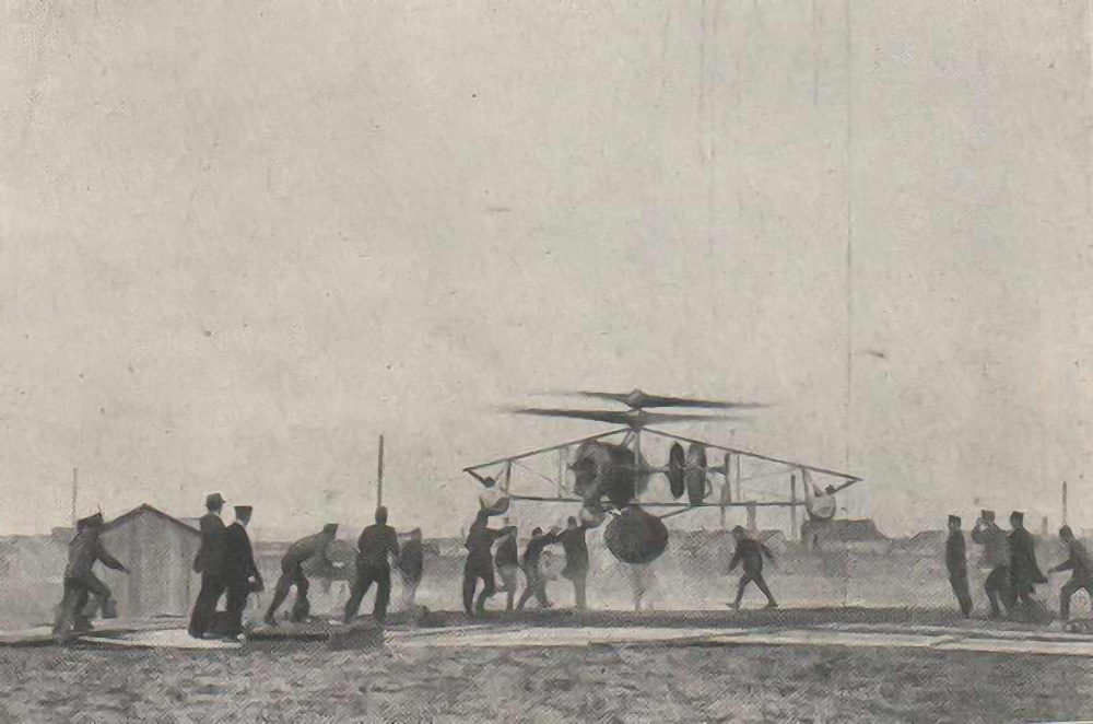  Helic&oacute;pteros amarrados de Petr&oacute;czy, K&aacute;rm&aacute;n e Žurovec