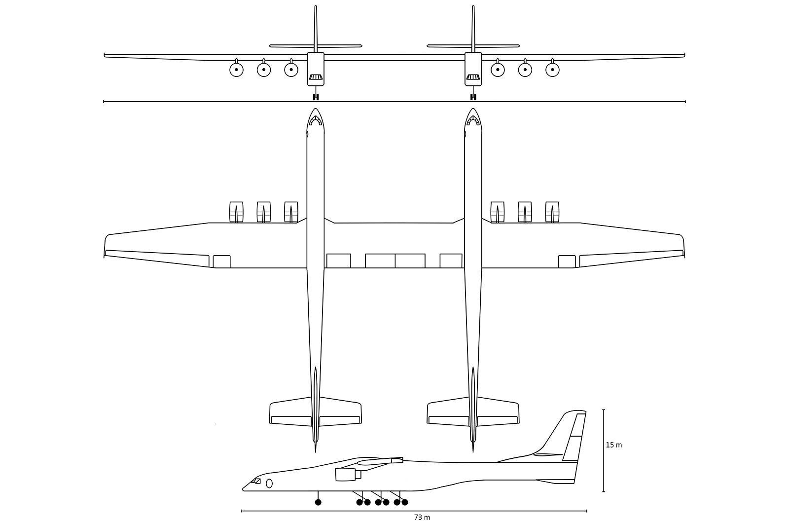  Scaled Composites Model 351 Stratolaunch/Roc