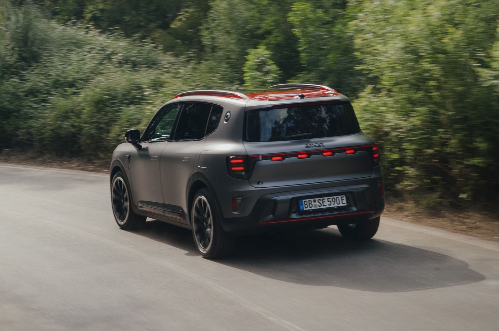 Smart #5 Brabus in Portugal   cornering, rear