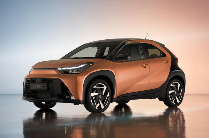 2026 Toyota Aygo X bronze front quarter static