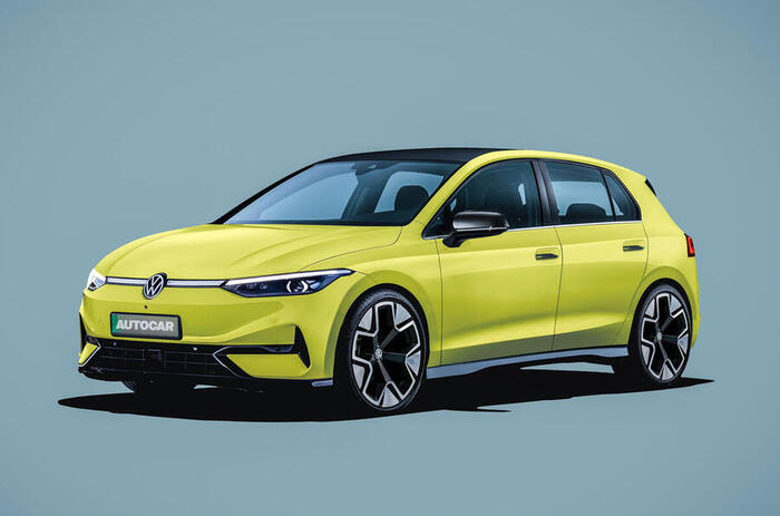 2028 vw id golf autocar render 2025 front quarter 2