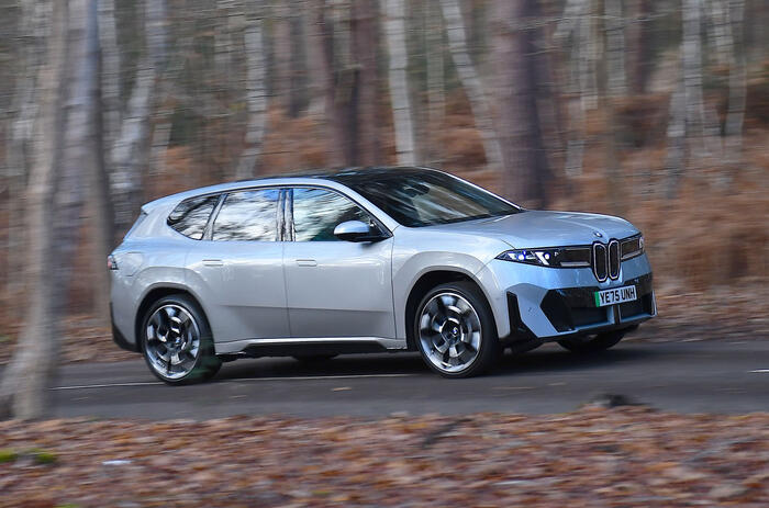 BMW iX3 front quarter tracking