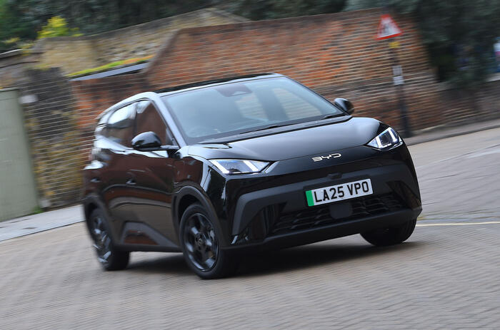 BYD Dolphin Surf front quarter tracking