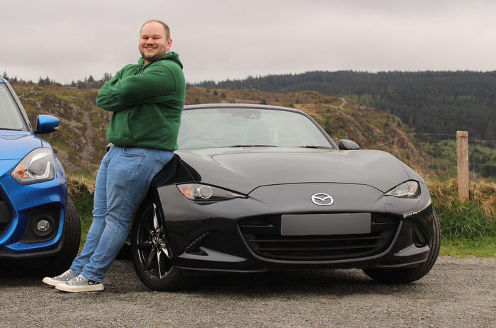 Charlie Martin with Mazda MX 5