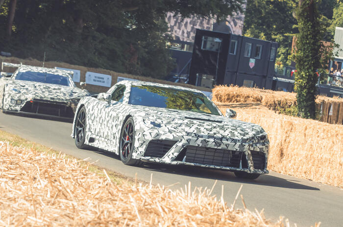 Lexus Toyota GR test mule goodwood front 2