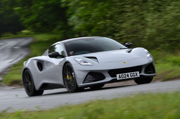 Lotus Emira front quarter tracking