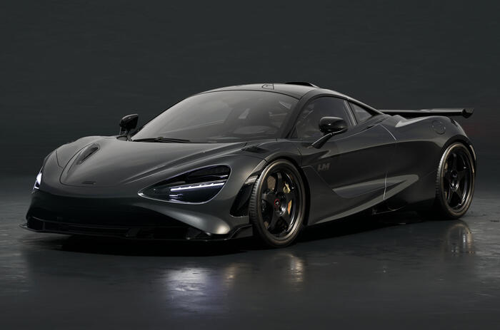 McLaren 750S Le Mans grey front quarter static