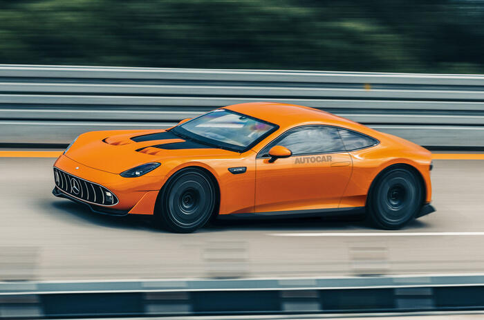 Merc amG GT EV 2door render 2025 Autocar
