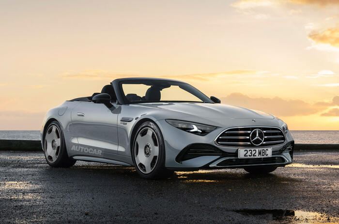 Mercedes AMG SL facelift Autocar render