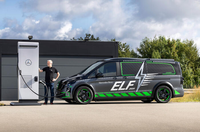 Mercedes ELF charging side