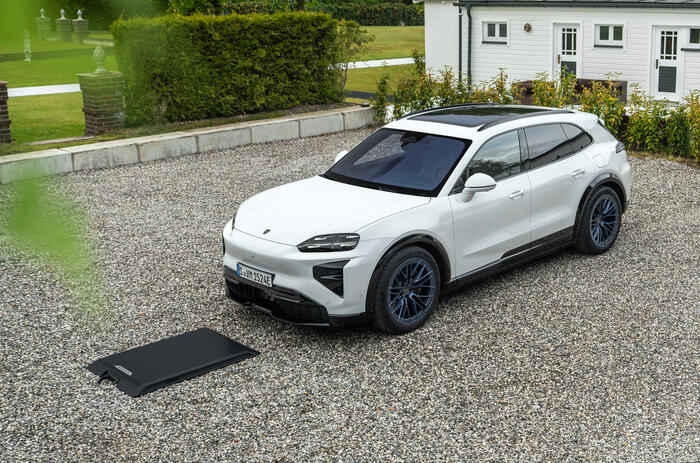 Porsche Cayenne EV wireless charging