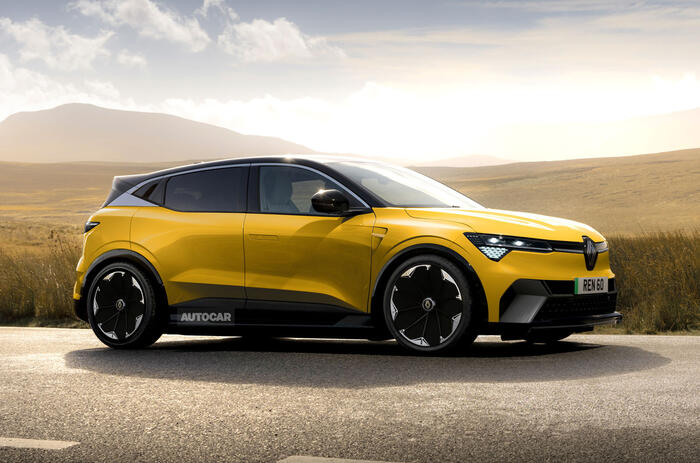 Renault Megane RS Autocar render front quarter