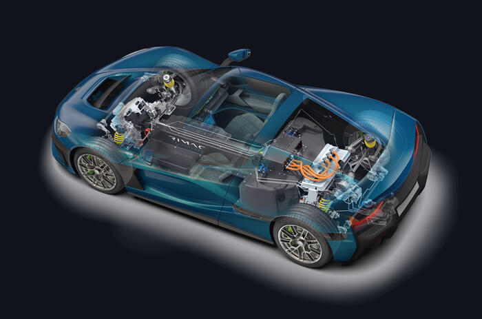 rimac nevera technology 2a